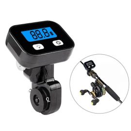 Coupon Portable Fishing Line Meter Counter 600mAh Backlight Waterproof Raft Fishing Line Length Counter Digital Fishing Finder Line