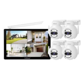 Coupon Srihome NVS010 5MP WiFi PTZ Surveillance Camera Intelligent Night Vision Motion Detection Two-way Intercom IP66 Outdoors Wireless CCTV Monitoring System Kit