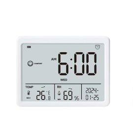 Coupon Xiaomi Dingling TH7 Multifunctional Temperature and Humidity Meter with Large LCD Screen Alarm Clock Calendar Feature Measures -20℃ to 70℃ & 10% to 99%RH Power Efficient Design Perfect for Home and Office Environment Monitoring