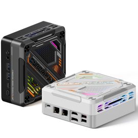 Coupon AOOSTAR MN57U AMD Ryzen 7 5700U Mini PC 32GB RAM 1TB SSD WIFI6 BT5.2 Windows 11 Pro 4K Triple Display RGB Light Effect Mini Computer Desktop PC