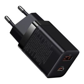 Coupon Baseus 30W 2 Port USB PD Charger USB A+USB C PD3.0 QC3.0 Apple2.4 BC1.2 Fast Charging Wall Charger Adapter EU Plug for iPhone 15 14 13 for Huawei Mate60 Pro for Samsung Galaxy S24 for Xiaomi 14pro