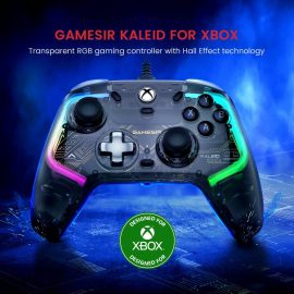 Coupon GameSir K1 Kaleid Transparent RGB Gaming Controller Works with Xbox Series X or S Xbox One and Windows 10 or 11 Wired Gamepad Hall Effect 3.5mm Audio Jack
