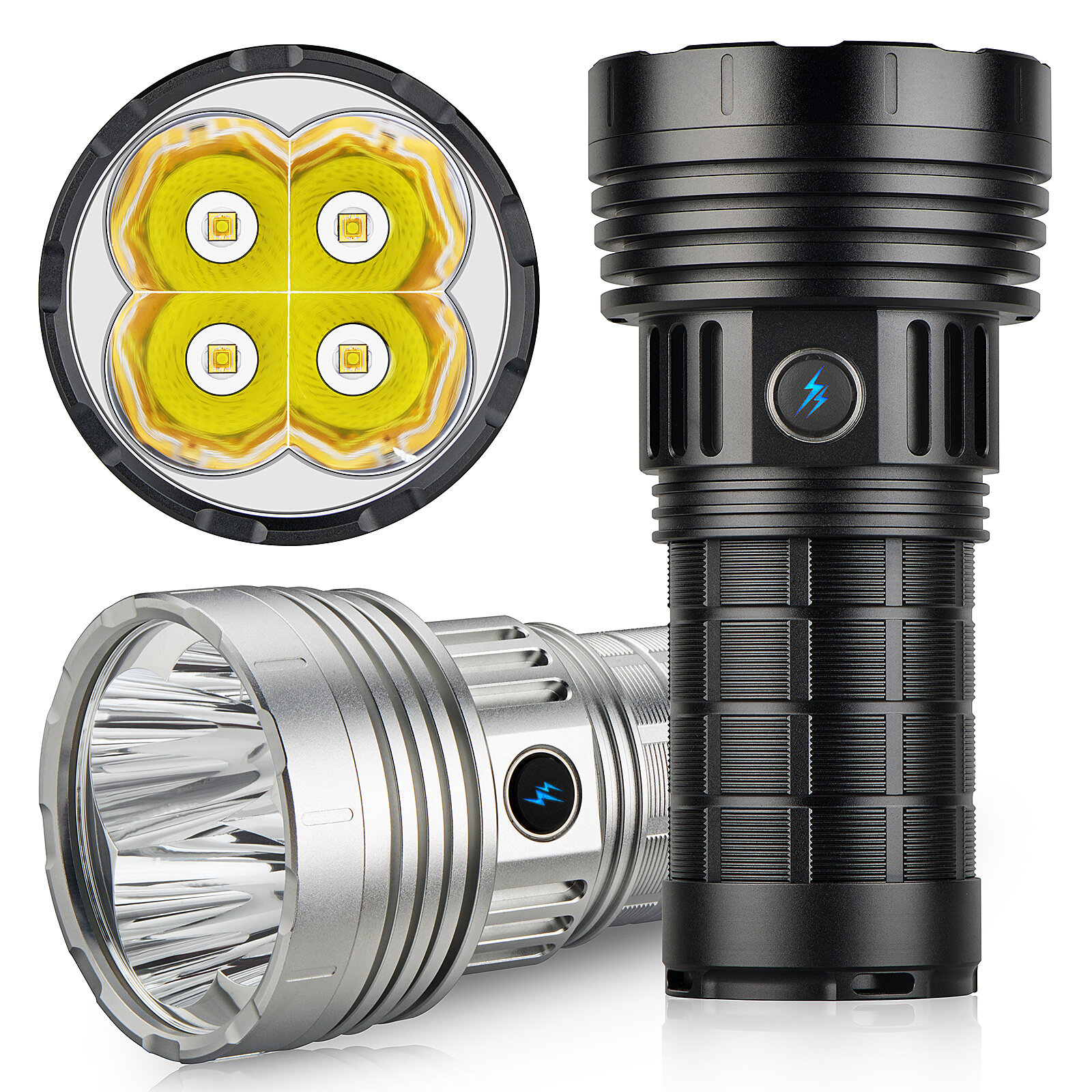 Coupon HAIKELITE HG50 4+G50 LED High Powered 21700 Flashlight Type C Rechargeable Powerful Portable LED Torch for Outdoor Hiking Camping Hunting Fishing