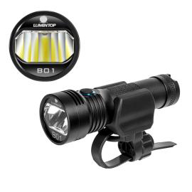 Coupon Lumintop B01 850LM 210m USB Rechargeable Bike Light Anti Glare Bicycle Headlight 21700 18650 Flashlight Outdoor Torch Light