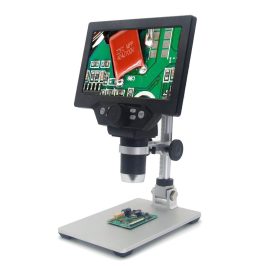 Coupon MUSTOOL G1200 Digital Microscope 12MP 7 Inch Large Color Screen Large Base LCD Display 1 1200X Continuous