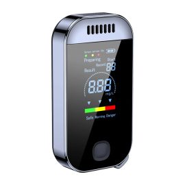Coupon Portable Digital Breathalyzer Alcohol Tester High Accuracy Non-Contacting Alcohol Detector USB Rechargeable w/ Digital LED Screen Alarm Function