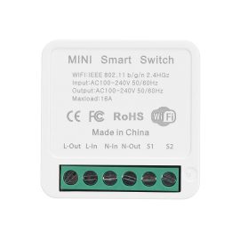 Coupon 5Pcs 16A Mini Smart Wifi DIY Switch Support 2 Way Control Smart Home Automation Module Work with Alexa Google Home Smart Life App