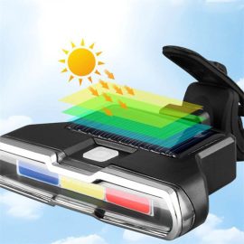 Coupon Bikight Solar Bike Taillight 300mAh Battery 7 Light Modes Type C Charging IPX7 Waterproof Bicycle Rear Light for MTB Bike Motorcycle Electric Vehicle