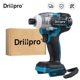 Coupon [EU Direct]Drillpro Brushless Impact Driver 2700W Maximum Torque 520Nm Speed 2700rpm Equipped with Artificial Leather Grip Suitable for Mak 18V Lithium-ion Battery Ideal for Heavy Duty Tasks