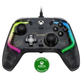 Coupon GameSir K1 Kaleid Transparent RGB Gaming Controller Works with Xbox Series X|S Xbox One and Windows 10/11 Wired Gamepad Hall Effect 3.5mm Audio Jack