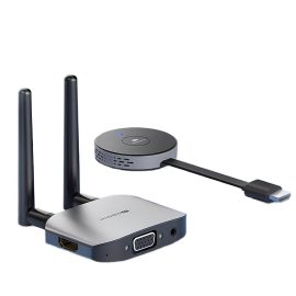 Coupon Hagibis G6W Kits Wireless HD Video Display Dongle Transmitter Receiver HD Extender Adapter TV Dongle 1080P for Monitor Projector Laptops