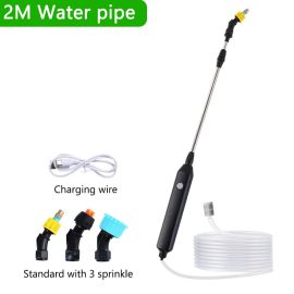 Coupon Portable Electric Garden Sprayer 2400mAh Spray Wand Gardening Sprayer Irrigation Tool USB Rechargeable Telescopic Handle with 3 Nozzles for Yard Plant