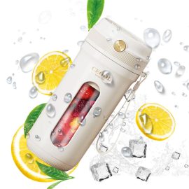 Coupon Portable Juicer Blender 350ml With 10 Blades Electric Fruit Juicer USB Charging Lemon Orange Fruit Juicing Cup Smoothie Blender Machine