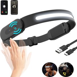 Coupon XMUND Smart bluetooth LED Headlamp USB Rechargeable Motion Sensor Headlamps With Wireless Music Function LX 400