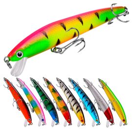 Coupon ZANLURE 10 Pcs 95mm 8.5g Fishing Lure Set Mini Fishing Hard Bait Minnow Floating Swing Crankbait Crazy Wobblers Crank Lures