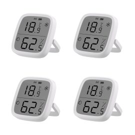 Coupon 4Pcs SONOFF SNZB-02D LCD Smart Temperature Humidity Sensor APP Control Real-time Monitoring Work with ZB Bridge-P/ ZB Dongle/ NS Panel