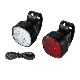 Coupon BIKIGHT Q9 Bike Light Set Bicycle Headlight 1500mAh Battery 8 Light Modes Type C Rechargeable IP65 Waterproof Bicycle Front Light with Taillight for Outdoor Cycling