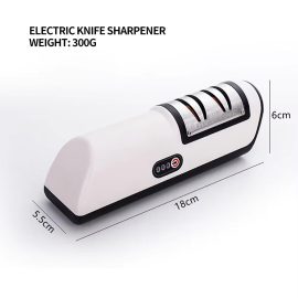 Coupon Electric Knife Sharpener Multifunctional Automatic 3 Gears Kitchen Cordless Electric Fast Knife Sharpener Kitchen Tools Grinder