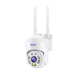 Coupon ESCAM TY114 4MP 1440P WiFi IP Camera Tuya Full Color Wireless PTZ IP Dome Camera AI Humanoid Home Security Monitor IP66 Waterproof