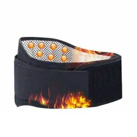 Coupon KALOAD Heating Waist Belt Steel Plate Warm Heating Lower Back Supports Waist Brace Support Belt Band