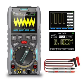 Coupon MUSTOOL MDS9208 3In1 Oscilloscope Multimeter Signal Generator 12MHz 50Msps Portable High Storage Capacity Low Power Consumption