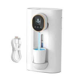 Coupon Smart Induction Mouthwash Machine 1200mAh Bathroom Mouthwash Dispenser 18.26oz (540Ml) Automatic Touchless Mouthwash Dispenser with Magnetic Cups Dropshipping