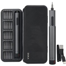 Coupon XIAOMI AtuMan DUKA E2 210RPM Precision Electric Screwdriver Set with Dual Speed Adjustment 25 Screwdriver Heads Ideal for Home DIY Project Quick Charging