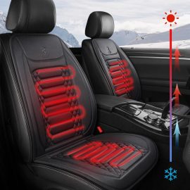 Coupon 12 24V Car Seat Warmer Heated Cushion Mat Electric Car Seat Pad Winter Heated Car Seat Cushion Universal Car Seat Protector Cover Pads