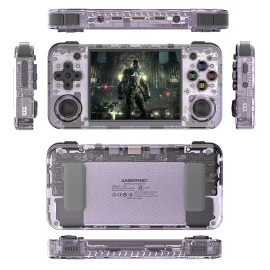 Coupon ANBERNIC RG35XX H 64G Handheld Game Console 3.5 Inch Screen Game Console 5000+ Games Open Source 3300mAH Battery Rechargeable Video Game Console Player Linux System Support WiFi bluetooth