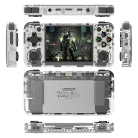 Coupon ANBERNIC RG35XX H Open Source Handheld Game Console 3.5 Inch Screen 64G+128G Built in 15000+ Games Support WiFi bluetooth 3300mAH Battery Rechargeable Video Game Console Player Linux System