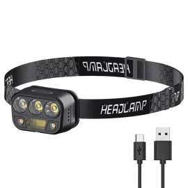 Coupon Bikight Smart Body Motion Sensor Portable Mini LED Headlamp USB Rechargeable Outdoor Camping Light Powerful Headlight Head Lamps
