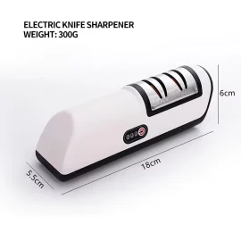 Coupon Electric Knife Sharpener Multifunctional Automatic 2 Gears Kitchen Cordless Electric Fast Knife Sharpener Kitchen Tools Grinder