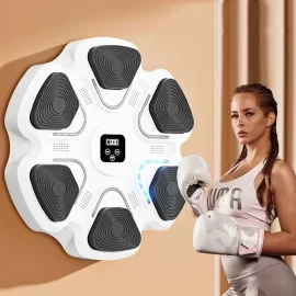 Coupon KALOAD Musical Boxing Sandbag Wall mounted 6 Targets Smart LED Luminous Boxing Machine Adult Sports Training Equipment