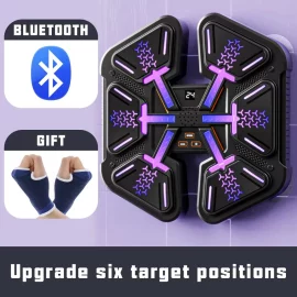 Coupon KALOAD Smart Music Bluetooth Boxing Machine Adult Children Sports Fitness Boxing Trainer Home Exercise Response Training Boxing Wall Target with Glovers