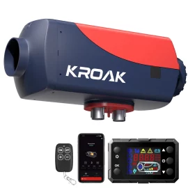 Coupon KROAK F1 5 8KW 12V 24V Split Car Parking Heater bluetooth Knob Remote Switch Smart With Muffler