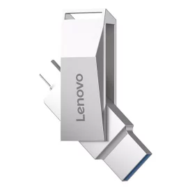 Coupon Lenovo SS370 Type C and USB3.2 Flash Drive 256G 128G High Speed Pendrive U Disk for Laptop Phone Computer