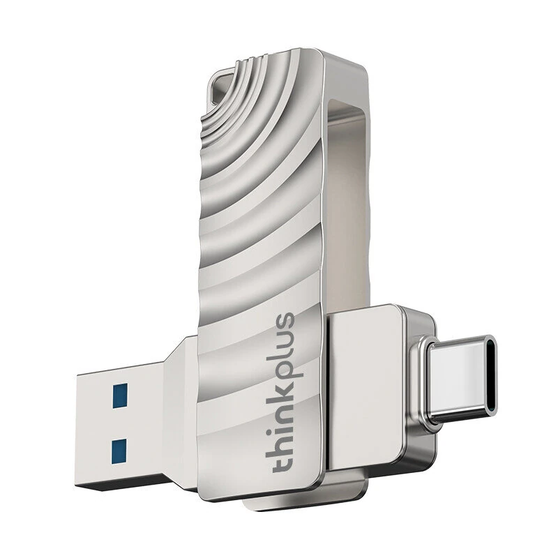 Coupon Lenovo ThinkPlus MU232 USB3.2 Dual Interface Flash Drive Type A+Type C 256G or 128G or 64G 100MB or s Fast Speed U Disk Pendrive for Phone Laptop Computer