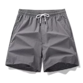 Coupon Men Shorts Breathable Pants Summer Casual Quick Dry Shorts Male Solid Drawstring Beach Shorts Men Swimming Trunks