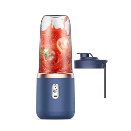Coupon Portable USB Smoothie Blender Cup With 6 Blades 400ml Wireless Mini Charging Fruit Juicer And Food Blender With Ice Crushing Cup