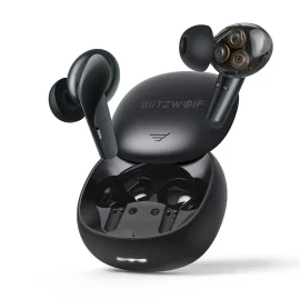 Coupon Triple Dynamic BlitzWolf BW FYE15 TWS bluetooth Earphone HiFi Stereo Bass Low Latency Smart Touch HD Calls Waterproof Sports Headphone Headset