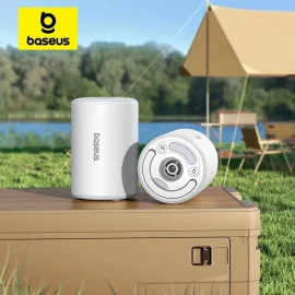 Coupon Baseus 5 in 1 Portable Air Pump Inflator Deflator Vacuum Storage for Air Mattresses Beds Swimming Ring Camping Outdoor Inflator