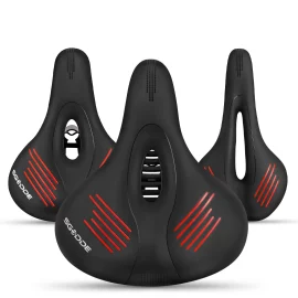 Coupon Bike Saddle Breathable Hollow Shock Absorbed Comfortable Bicycle Seat Cushion Bike Accessories