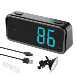 Coupon Car HUD Head Up Display LED Display Alert Speeding Alert Car LED Display Clock Car SUV RV Miles or Hour Switchable KM or H MPH