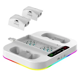 Coupon for XboxSeriesS Multi-function Colorful Cooling Base XSS Handle Dual-charge Base with Handle Battery