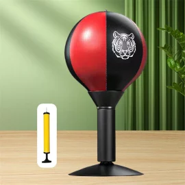 Coupon KALOAD Adult Boxing Training Bag Leather Desktop Speed Ball Wall-Mounted Strong Cup Kids Fitness Training Equipmen