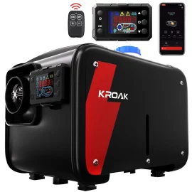 Coupon KROAK W1 5 8KW Car Parking Heater Horizontal Diesel Heater with Remote Control For Car Truck