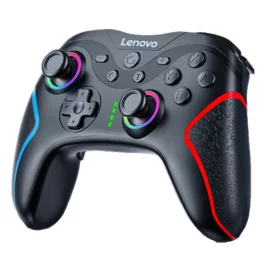 Coupon Lenovo S01 Wireless bluetooth Six axis Game Controller with 3D Hall Joystick RGB Gamepad Macro Programming Back Buttons 1KHz Refresh Rate for NS or PC or Android or iOS Black Myth Wukong Video Game Handle