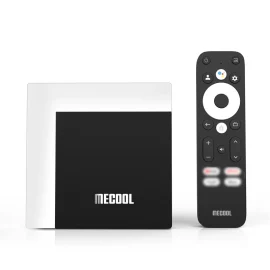 Coupon MECOOL KM7 PLUS 2+16G ATV Certified TV Box Quad-Core S905Y4 Android 11.0 Media Player Dual Band WiFi+BT5.0 Support Voice Control with Google Assistant Smart Home Set Top Box with Remote Control – EU Plug