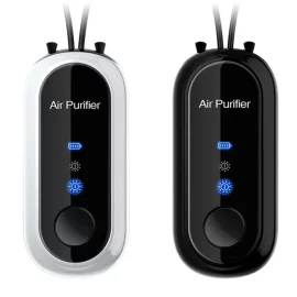 Coupon Portable Wearable Negative Ion Air Purifier Neck Purifier 1.2 Billion Negative Ion Purifier Necklace Air Purifier with Digital Display