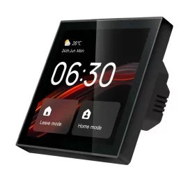 Coupon Tuya Wifi 4 inch Smart Touch Screen Center Control Panel Voice Control with Built in Alexa ZigBe Gateway Built in for Multiple Intelligent Scenes Linux System